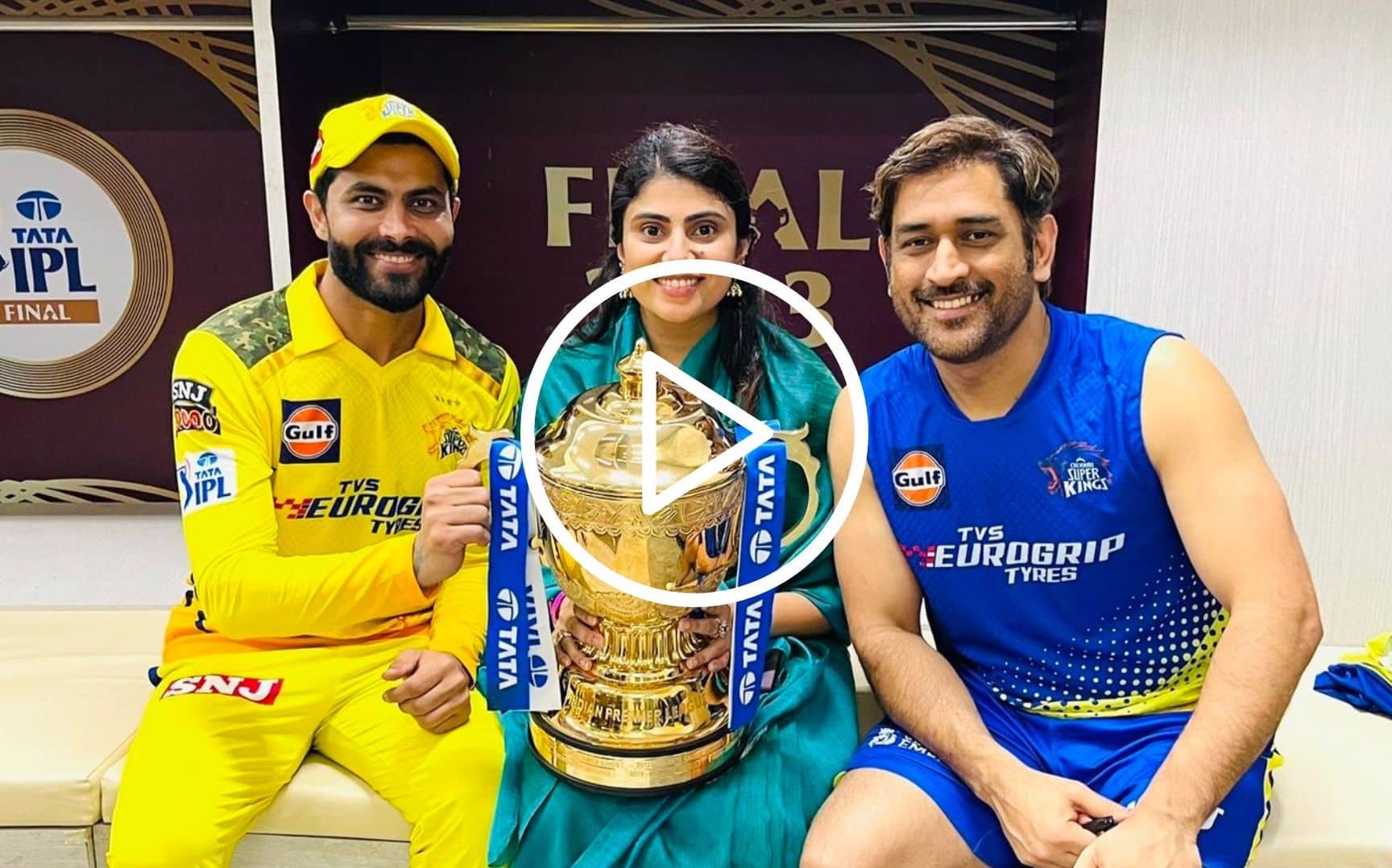 [Watch] Ravindra Jadeja's Wife Reactions Goes Viral Embraces After CSK's IPL 2023 Triumph